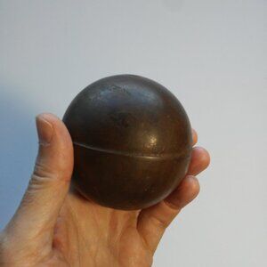 Vintage Spherical 3 Inch Diameter Copper Float Ball